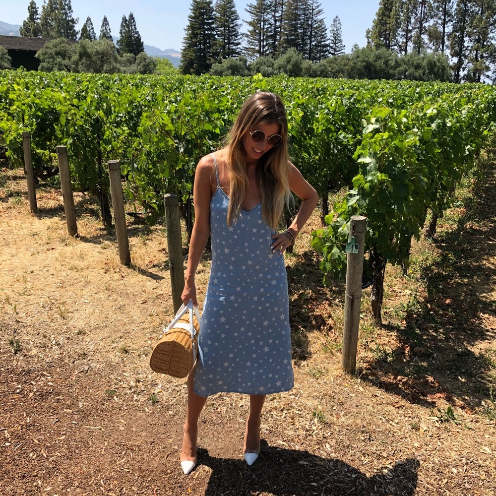 Chambray Star Dress
